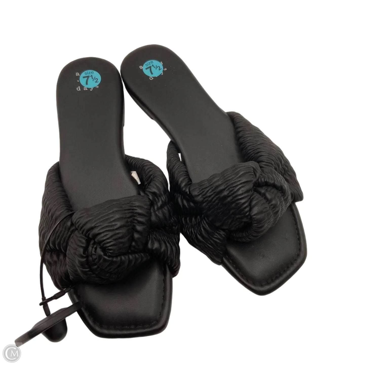 Sandals Flats By A New Day In Black, Size: 7.5