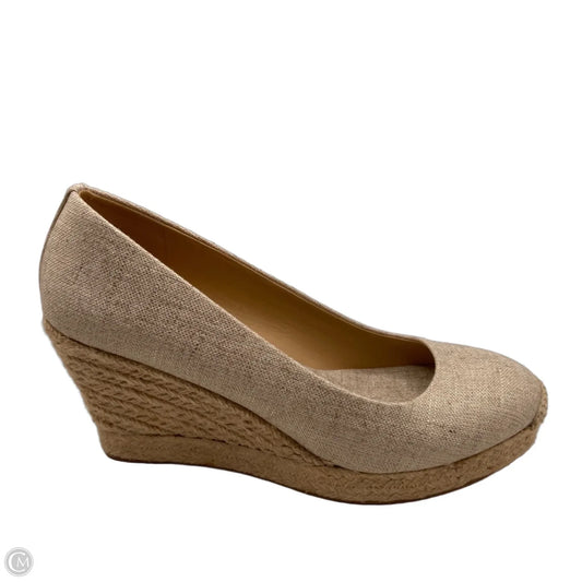 Shoes Heels Wedge By J. Crew In Tan, Size: 8.5