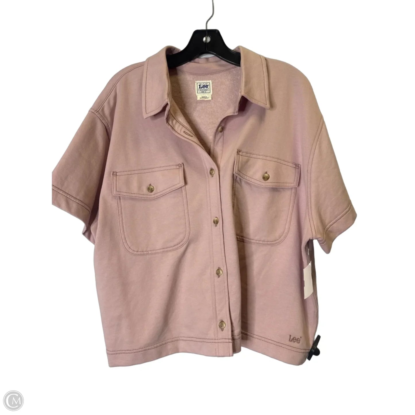 Top Short Sleeve By Lee In Pink, Size: Xl