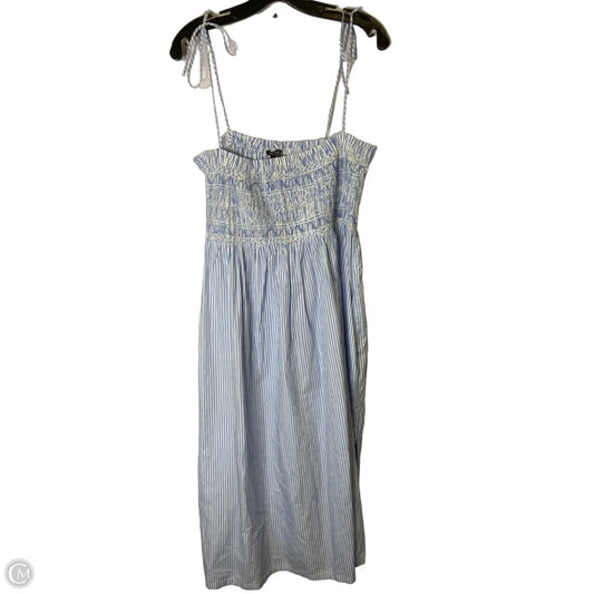 Dress Casual Midi By J. Crew In Striped Pattern, Size: L