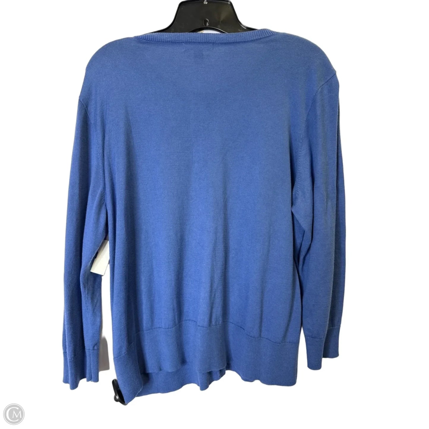 Cardigan By Chaps In Blue, Size: Xl
