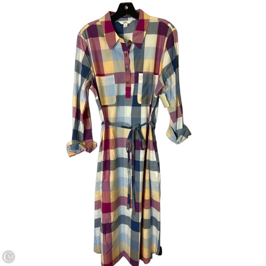 Dress Casual Midi By Croft And Barrow In Multi-colored, Size: M