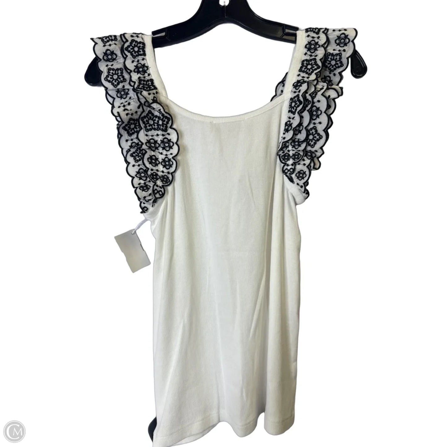 Top Sleeveless By Loft In White, Size: S