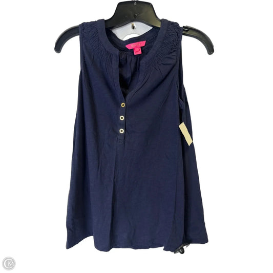 Top Sleeveless By Cmb In Navy, Size: S