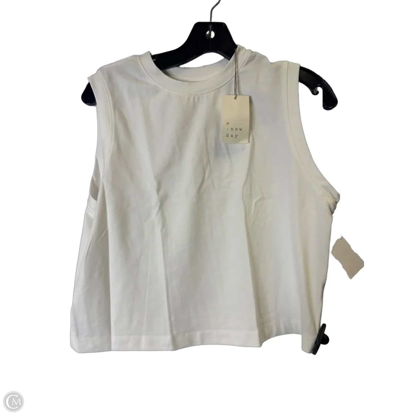 Top Sleeveless Basic By A New Day In White, Size: S