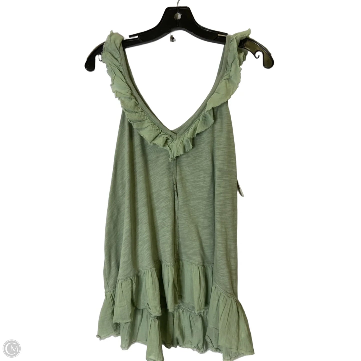 Top Sleeveless By American Eagle In Green, Size: M