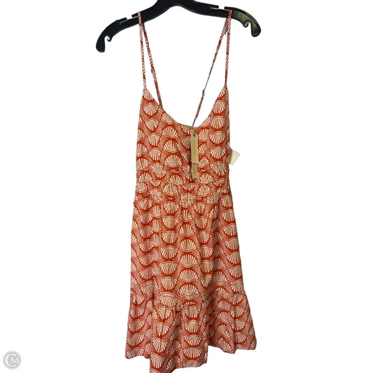 Dress Casual Short By Anthropologie In Orange, Size: L