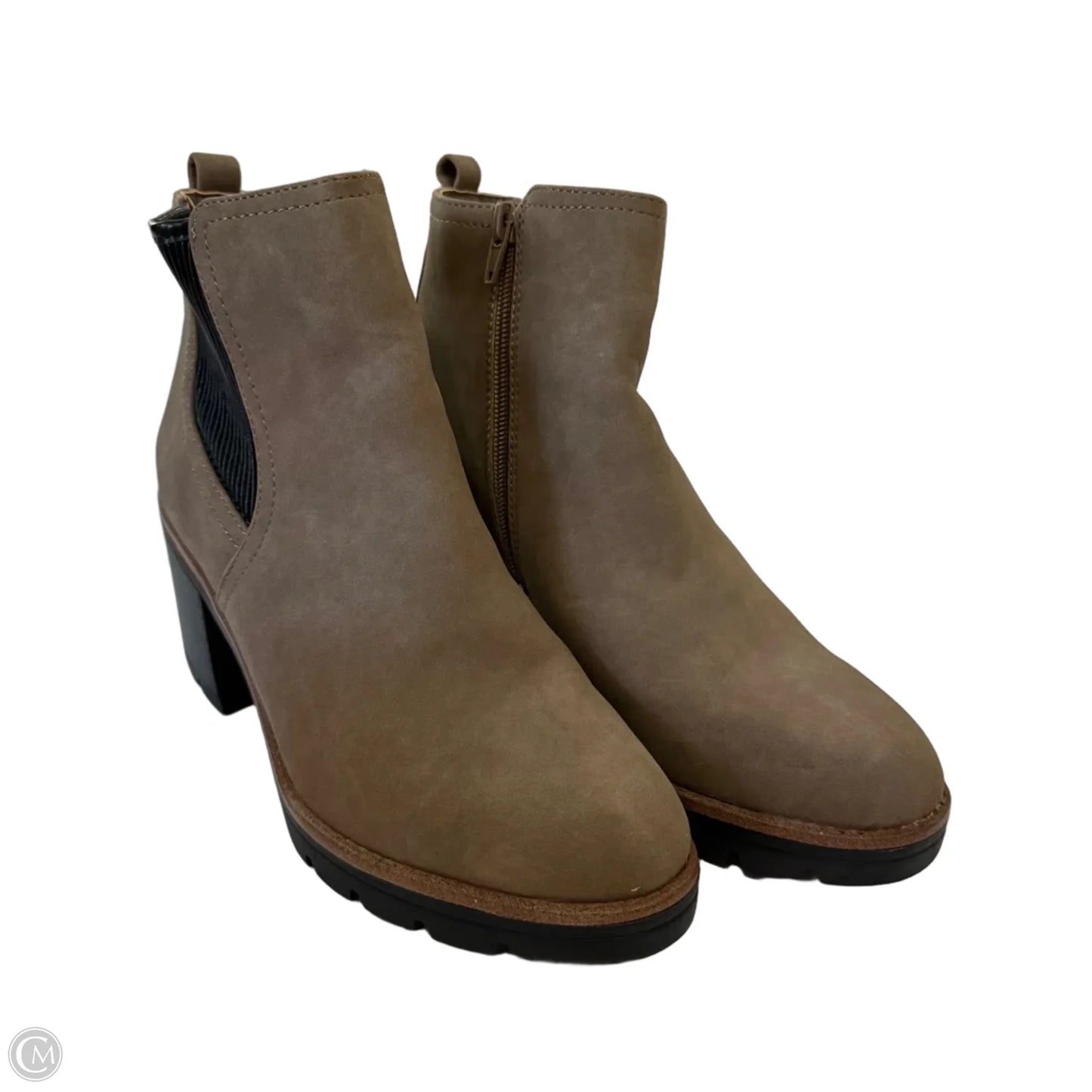 Boots Ankle Heels By Naturalizer In Brown, Size: 8.5