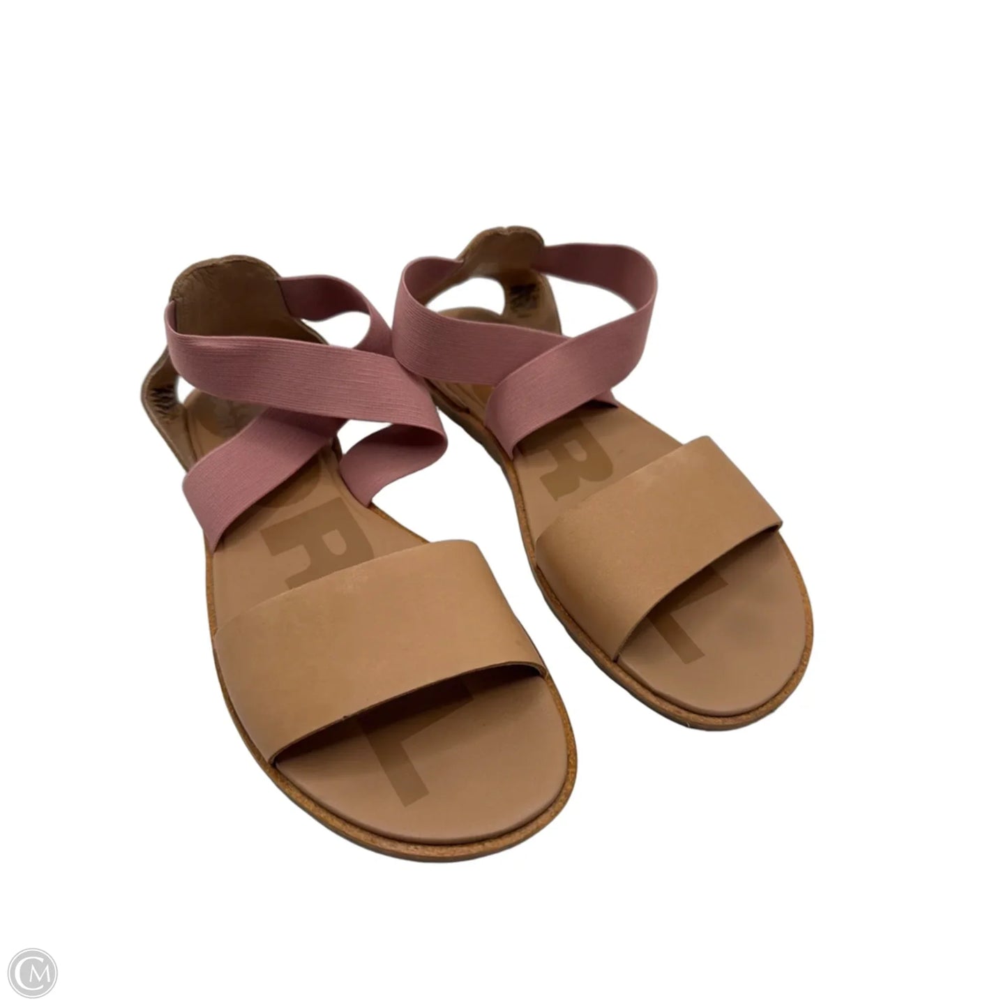 Sandals Flats By Sorel In Pink & Tan, Size: 10
