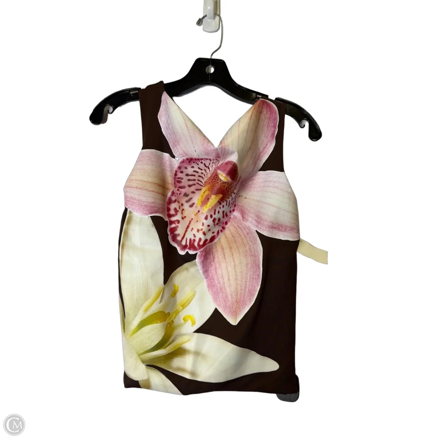 Top Sleeveless By Zara In Brown, Size: M