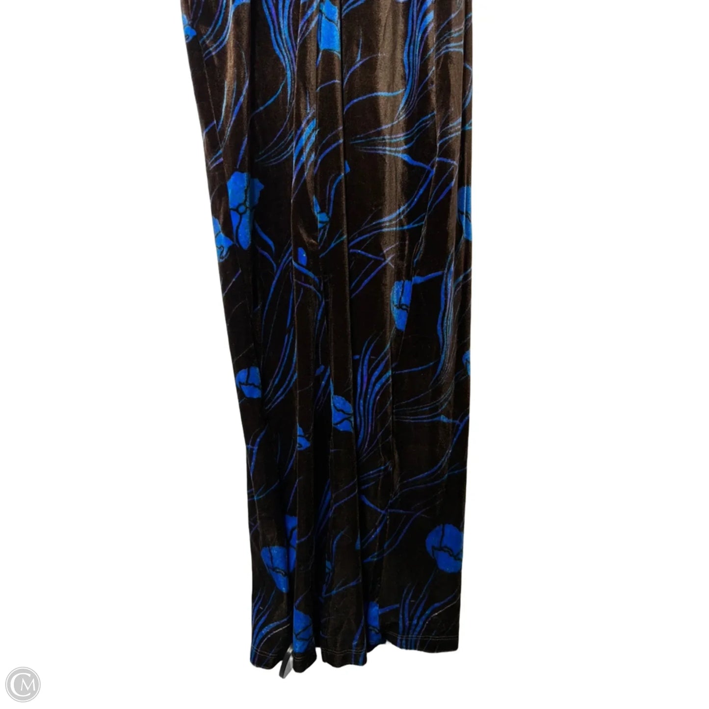 Dress Casual Midi By Ecote In Blue & Brown, Size: M