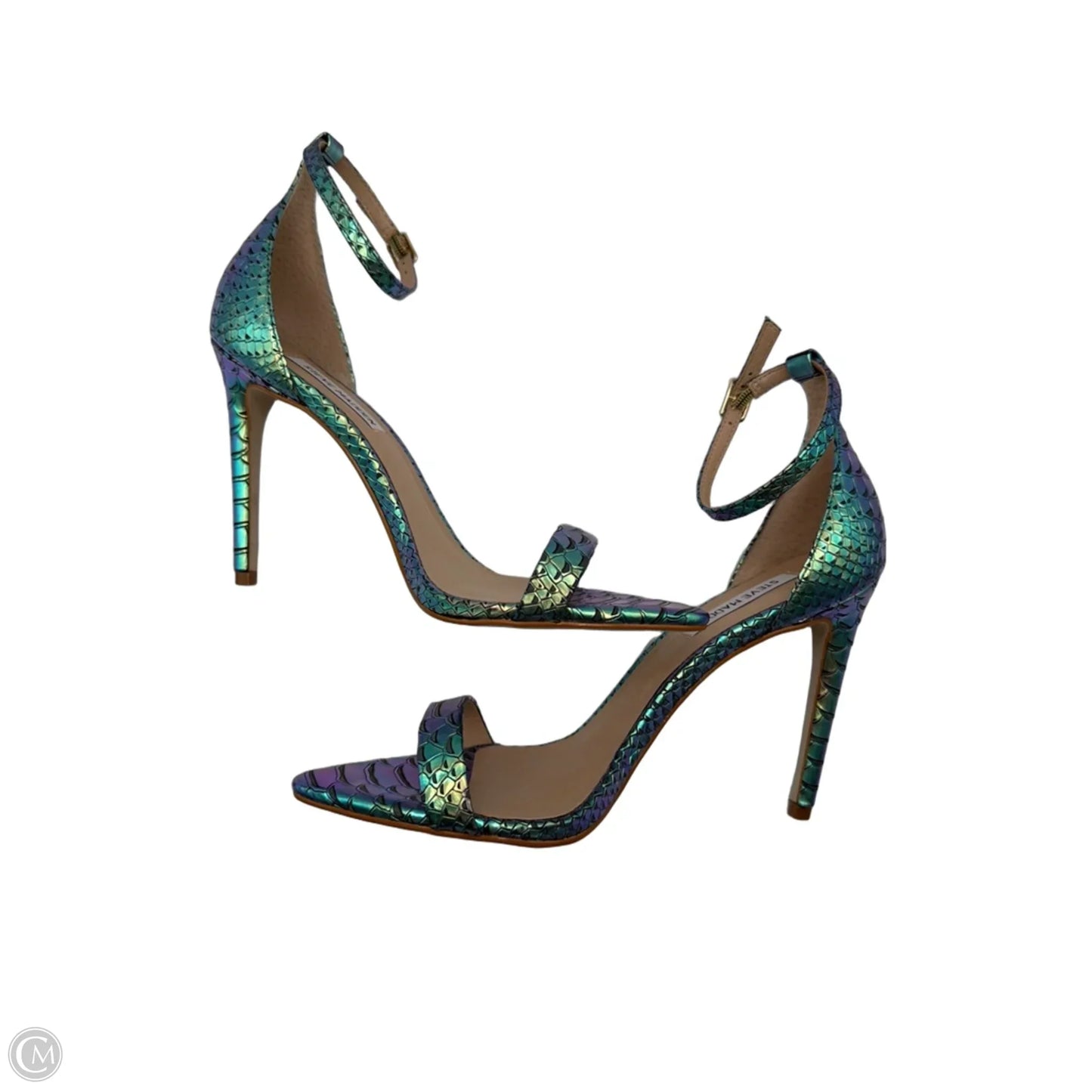 Shoes Heels Stiletto By Steve Madden In Blue & Green, Size: 8