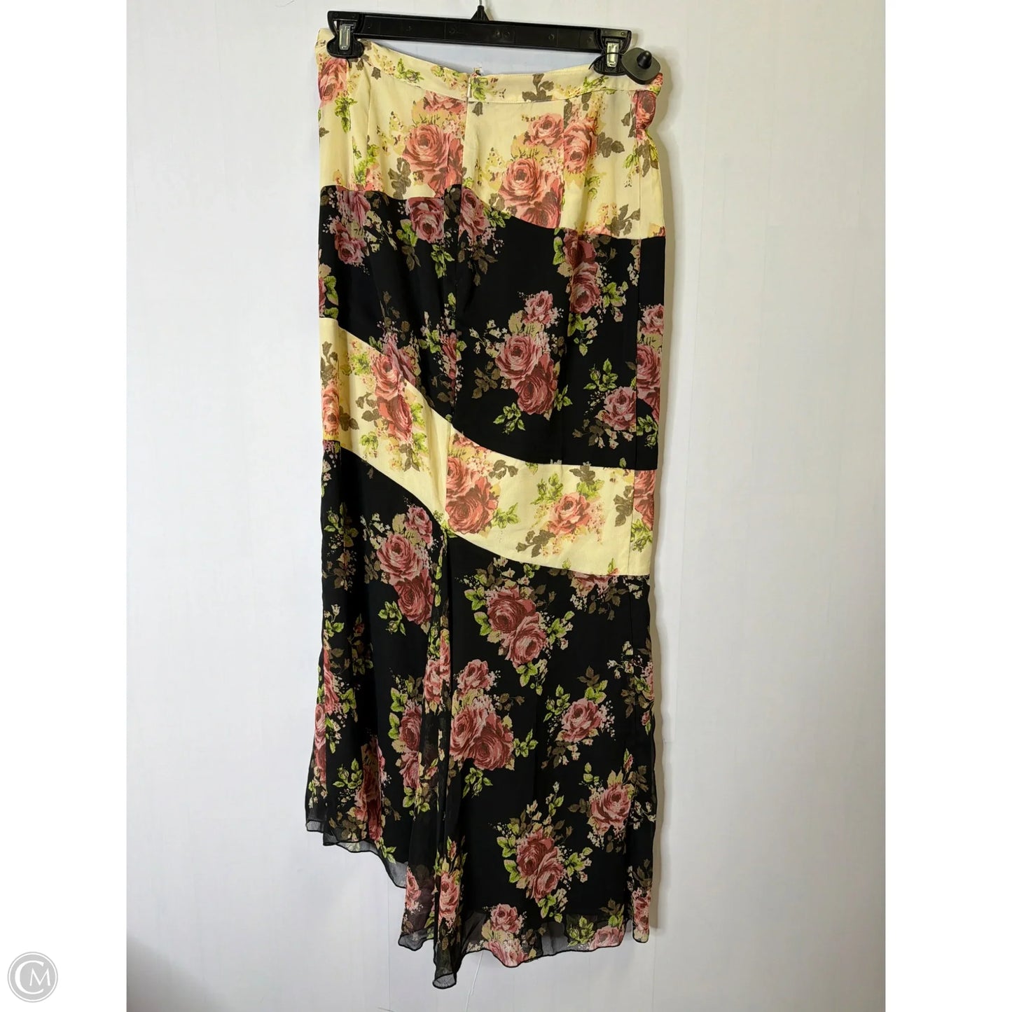 Skirt Maxi By Asos In Black & Cream, Size: 12
