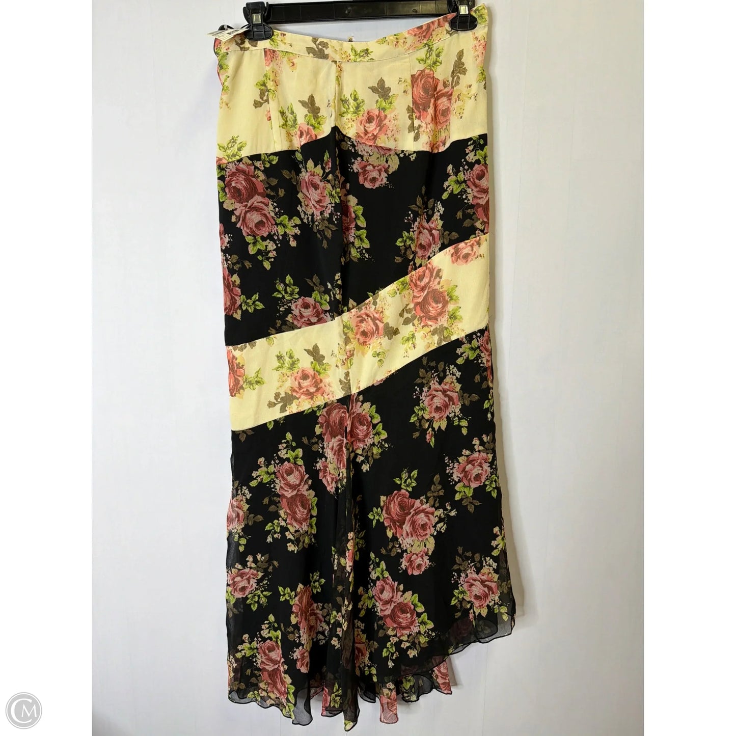 Skirt Maxi By Asos In Black & Cream, Size: 12