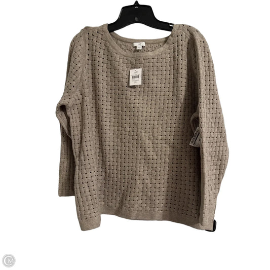Sweater By J. Jill In Taupe, Size: 2x