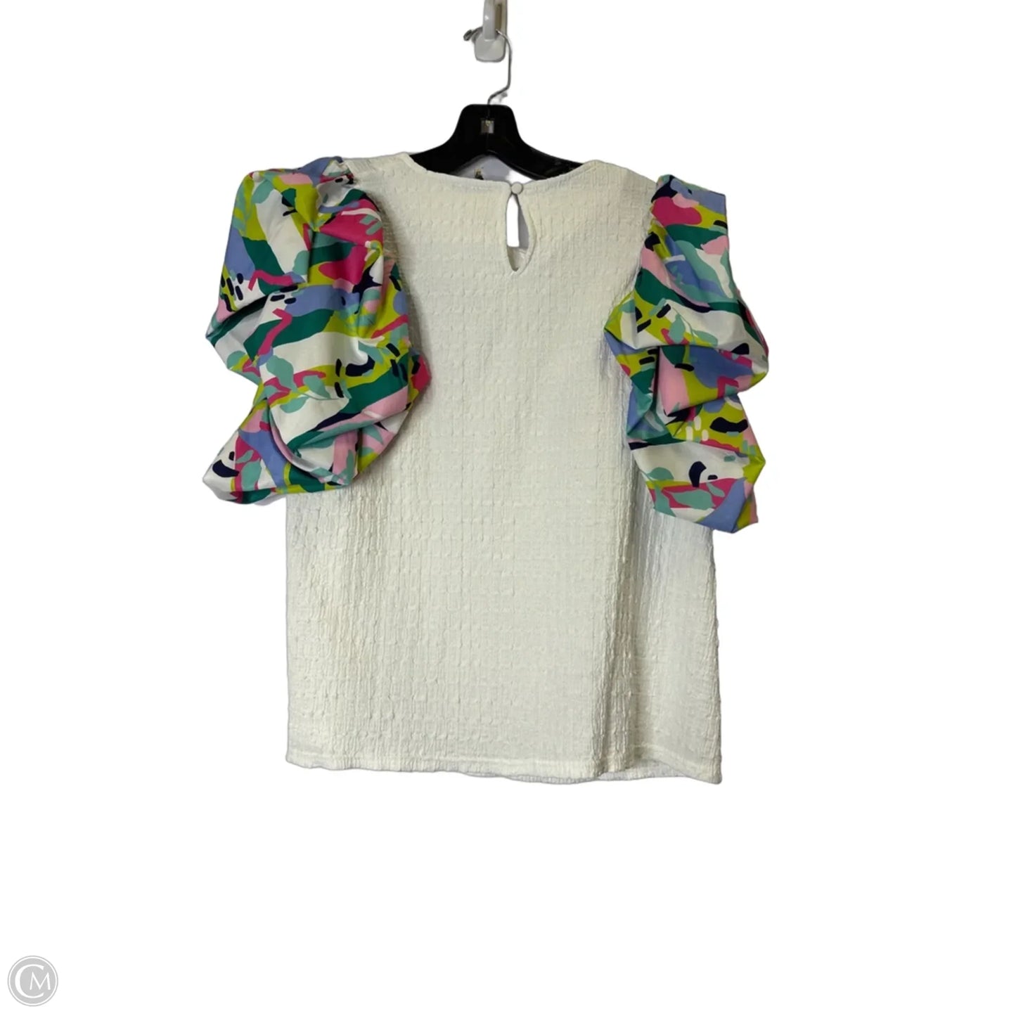 Top Short Sleeve By Thml In White, Size: L