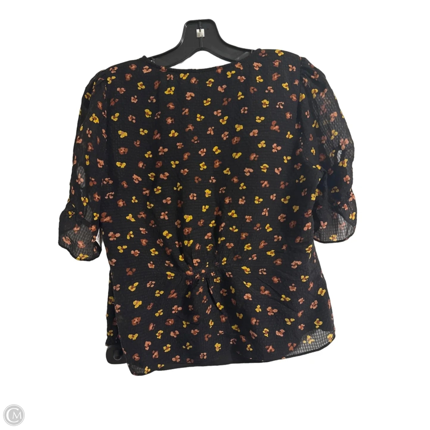 Top Short Sleeve By Madewell In Black, Size: 4