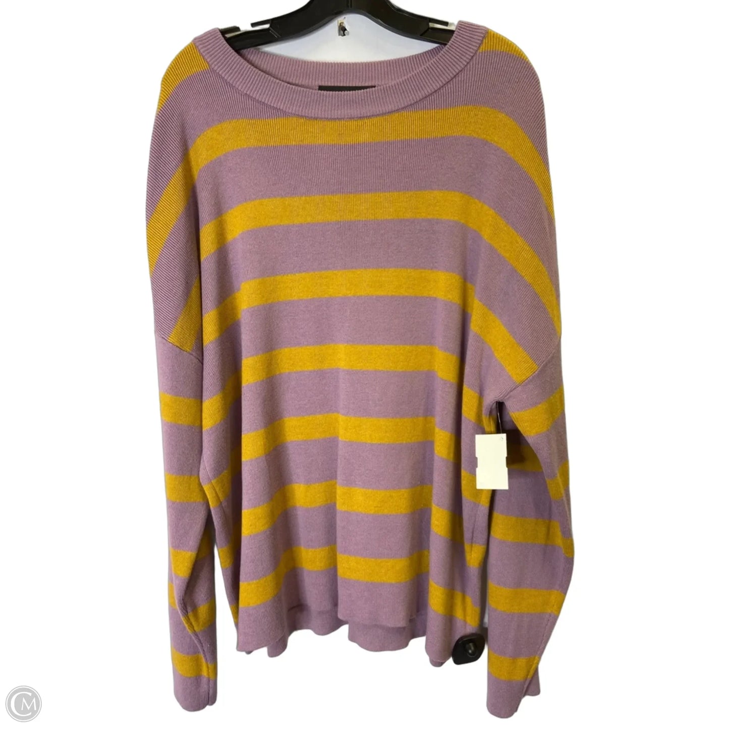 Top Long Sleeve By Merokeety In Striped Pattern, Size: Xl