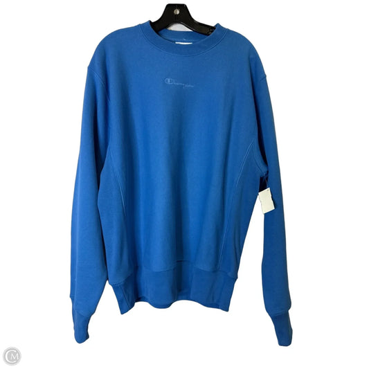 Sweatshirt Crewneck By Champion In Blue, Size: M