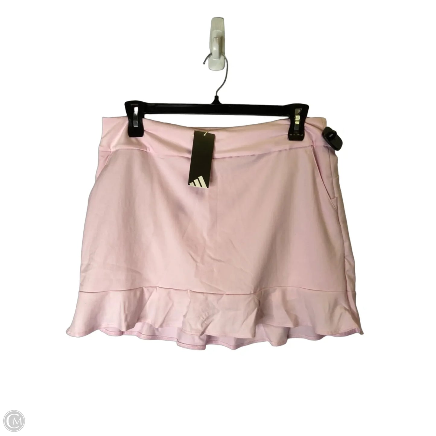 Athletic Skirt By Adidas In Pink, Size: L