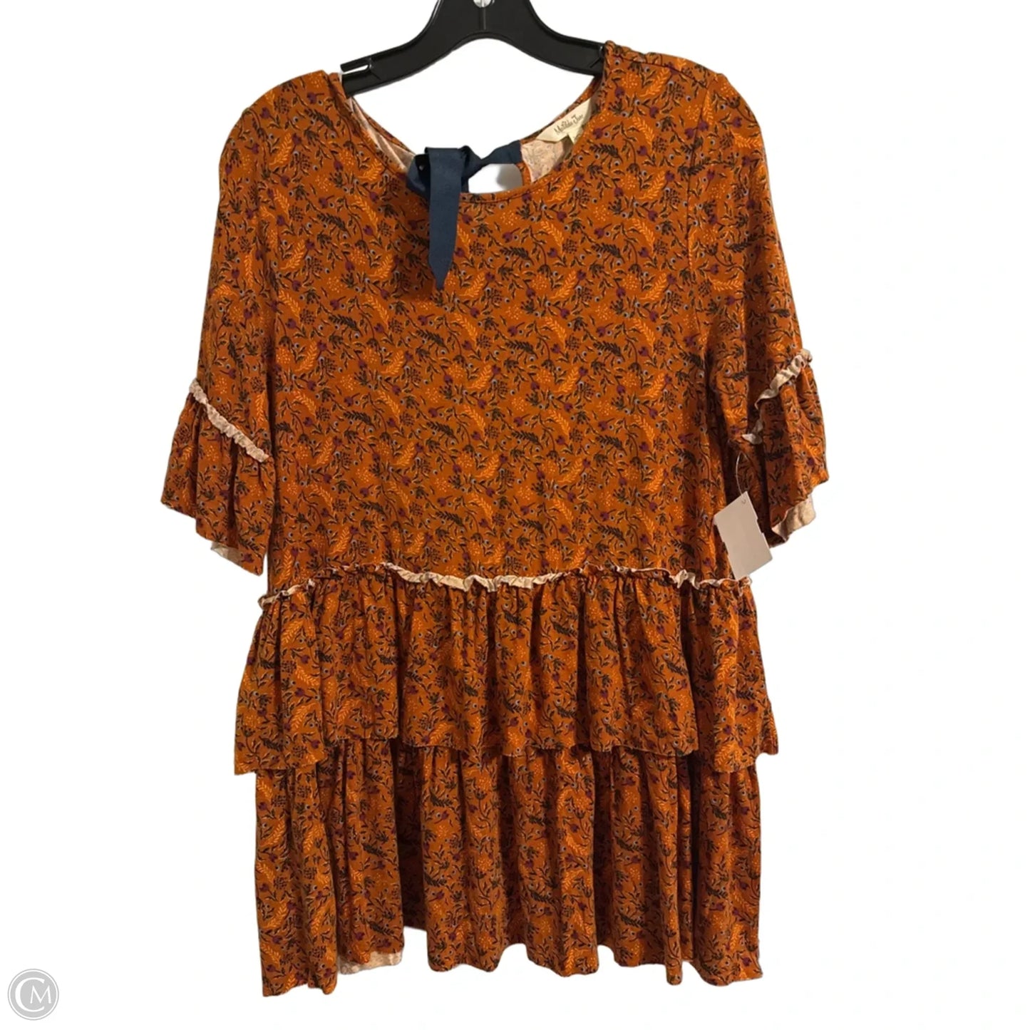 Top Short Sleeve By Matilda Jane In Orange, Size: M
