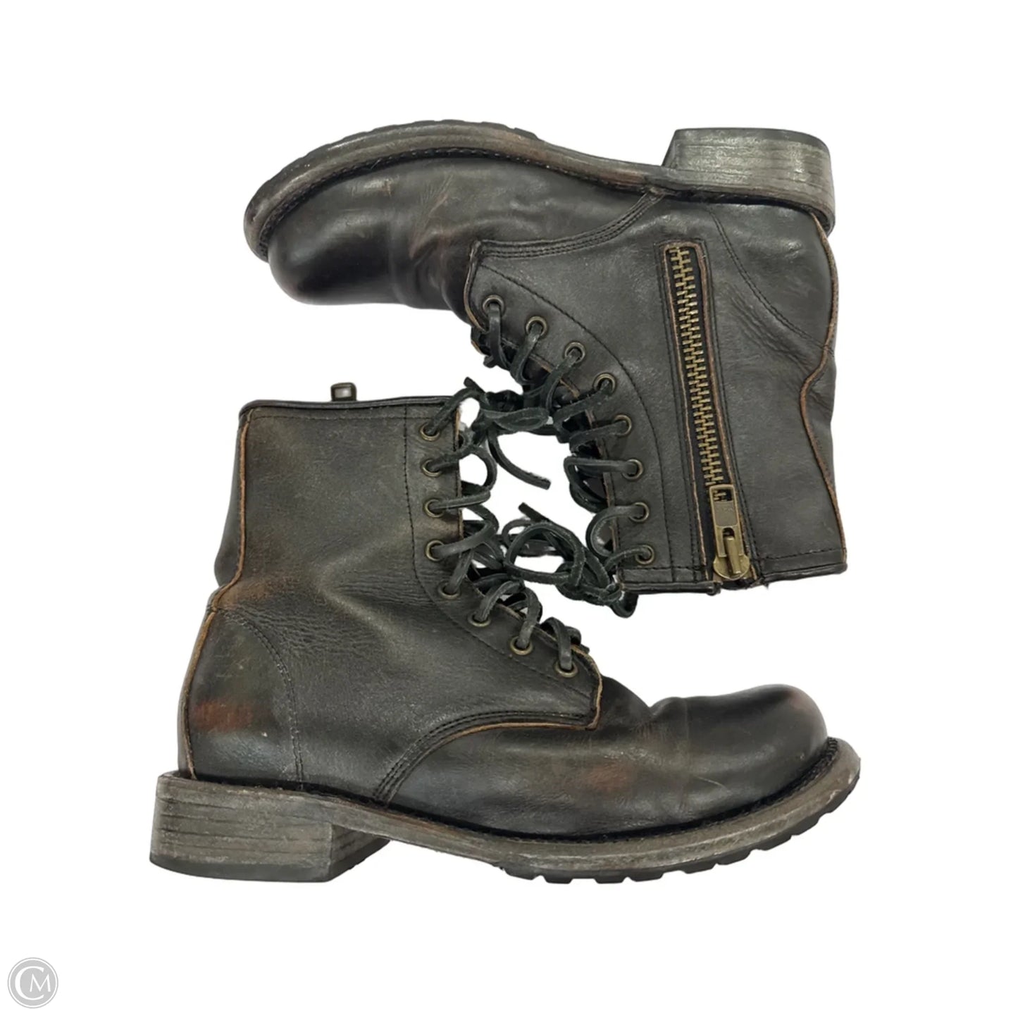 Boots Combat By Freebird In Brown, Size: 8