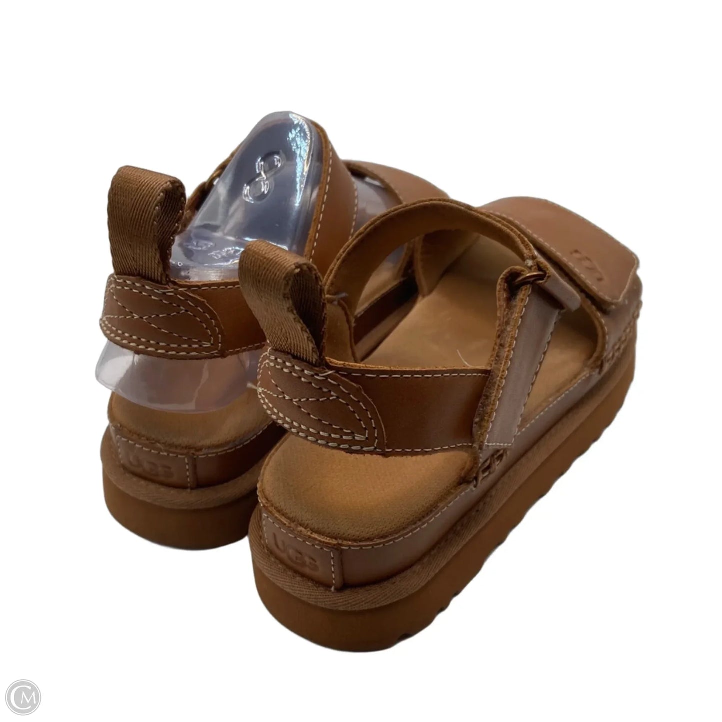 Sandals Designer By Ugg In Brown, Size: 8