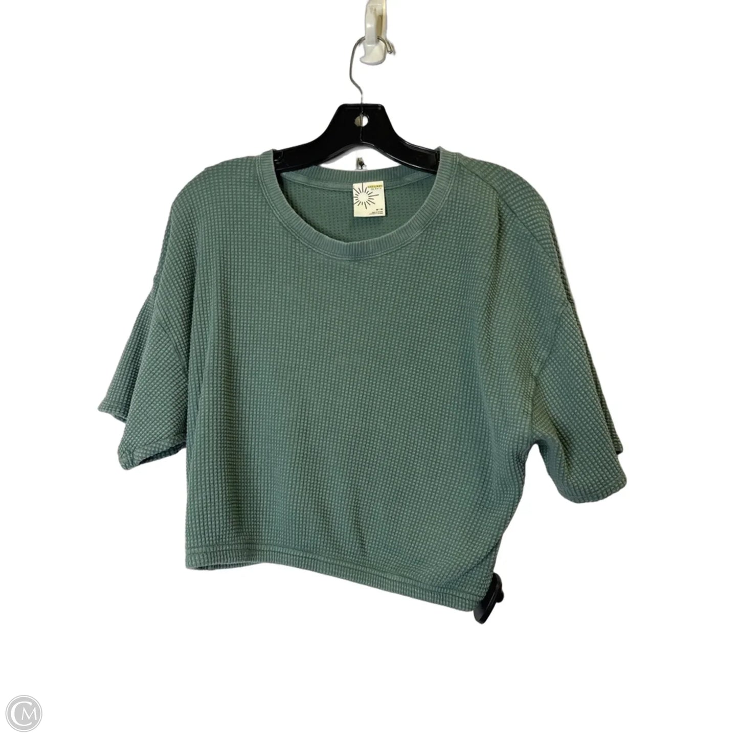 Top Short Sleeve By Offline In Teal, Size: M