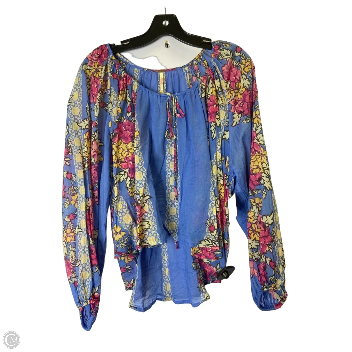 Top Long Sleeve By Free People In Blue, Size: Xs