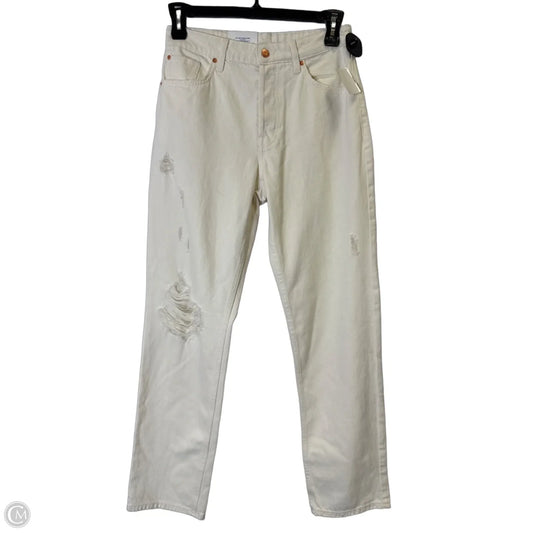 Jeans Boyfriend By H&m In Cream, Size: 4
