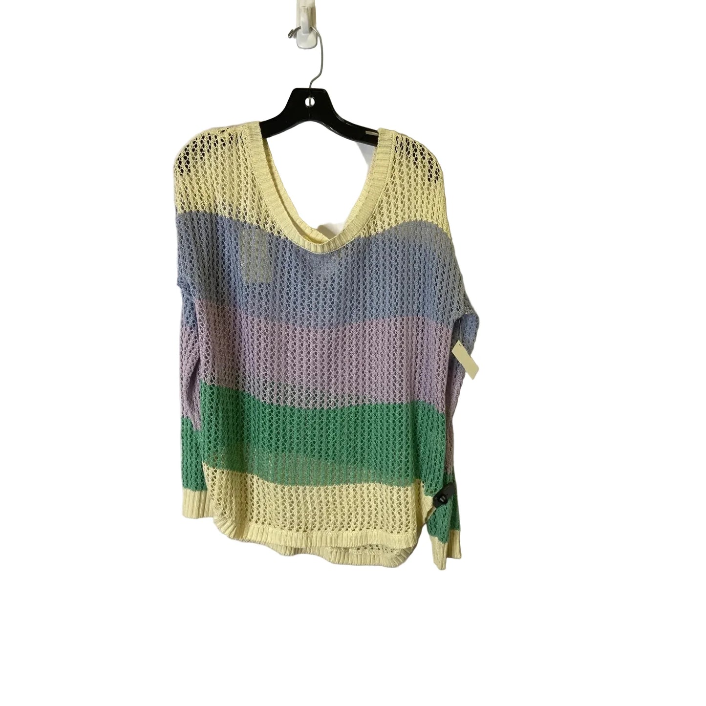 Top Long Sleeve By La Miel In Blue & Purple, Size: L