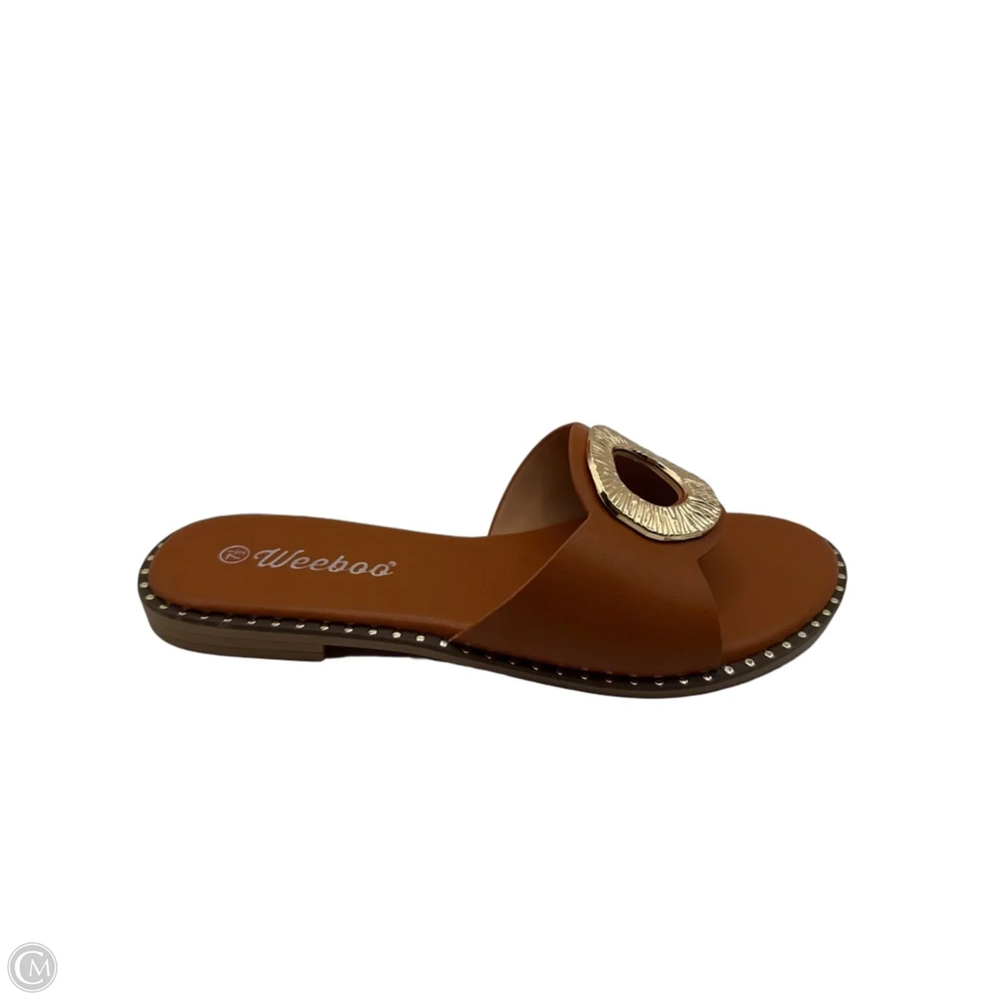 Sandals Flats By Clothes Mentor In Tan, Size: 7.5