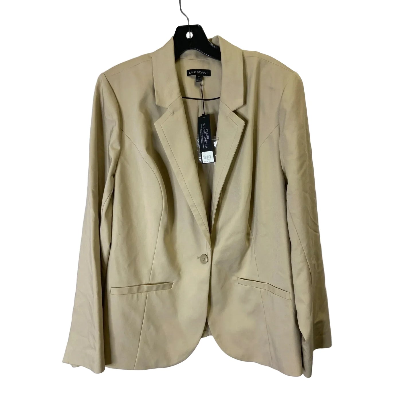 Blazer By Lane Bryant In Tan, Size: 22