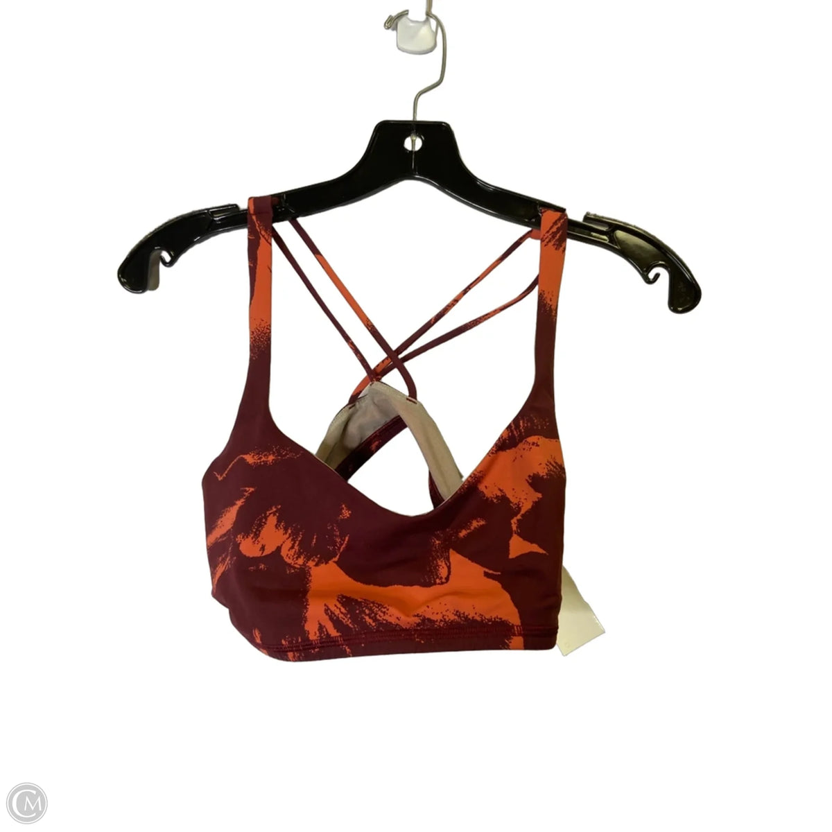 Athletic Bra By Lululemon In Maroon, Size: 8
