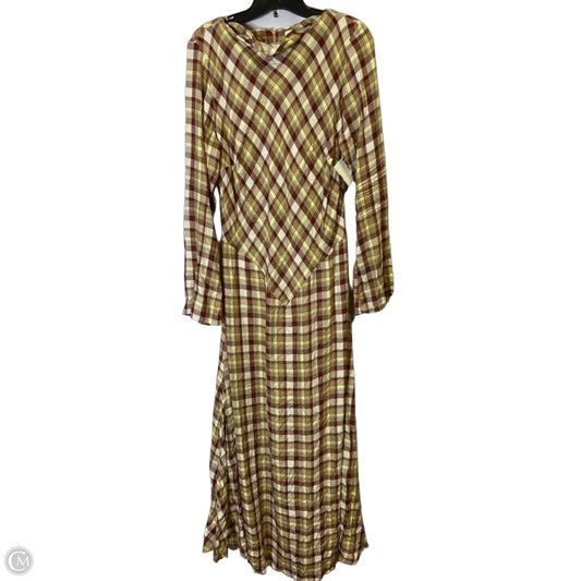 Dress Casual Maxi By Asos In Red & Yellow, Size: 14