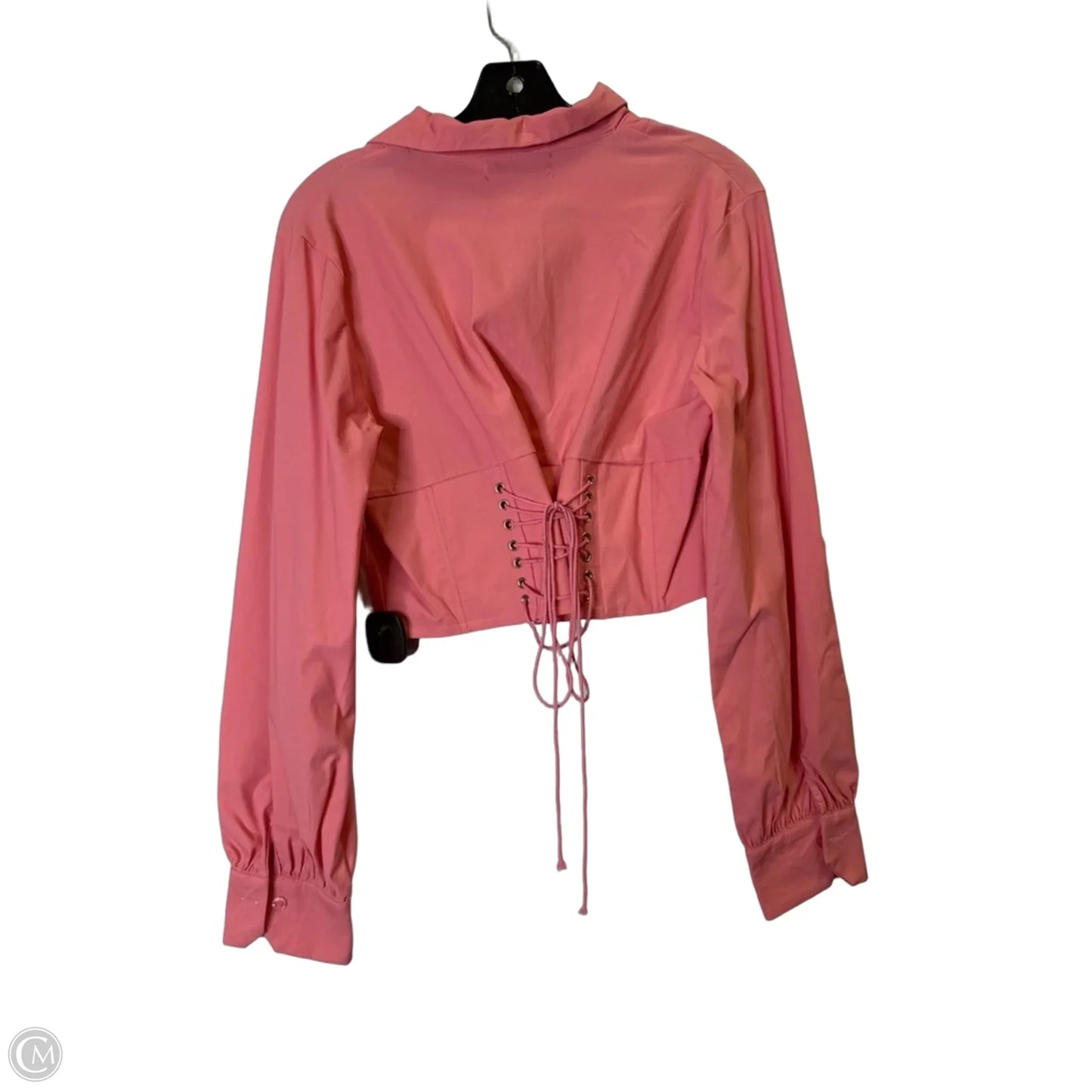 Top Long Sleeve By Clothes Mentor In Pink, Size: L