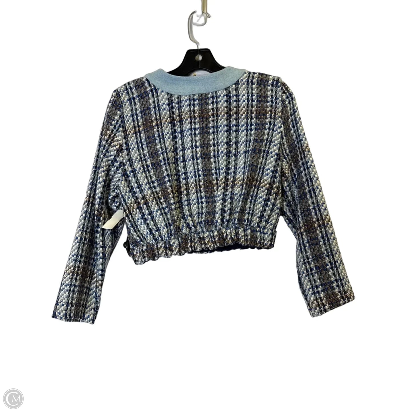 Top Long Sleeve By Zara In Blue, Size: Xs