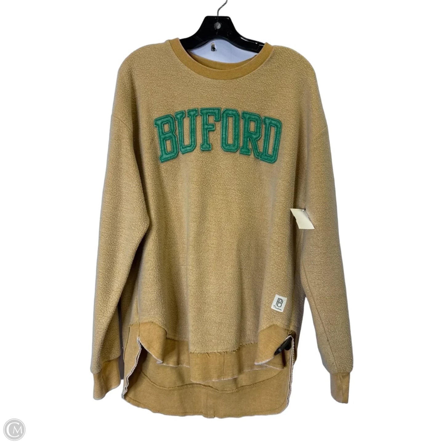 Sweatshirt Crewneck By Pressbox In Tan, Size: L