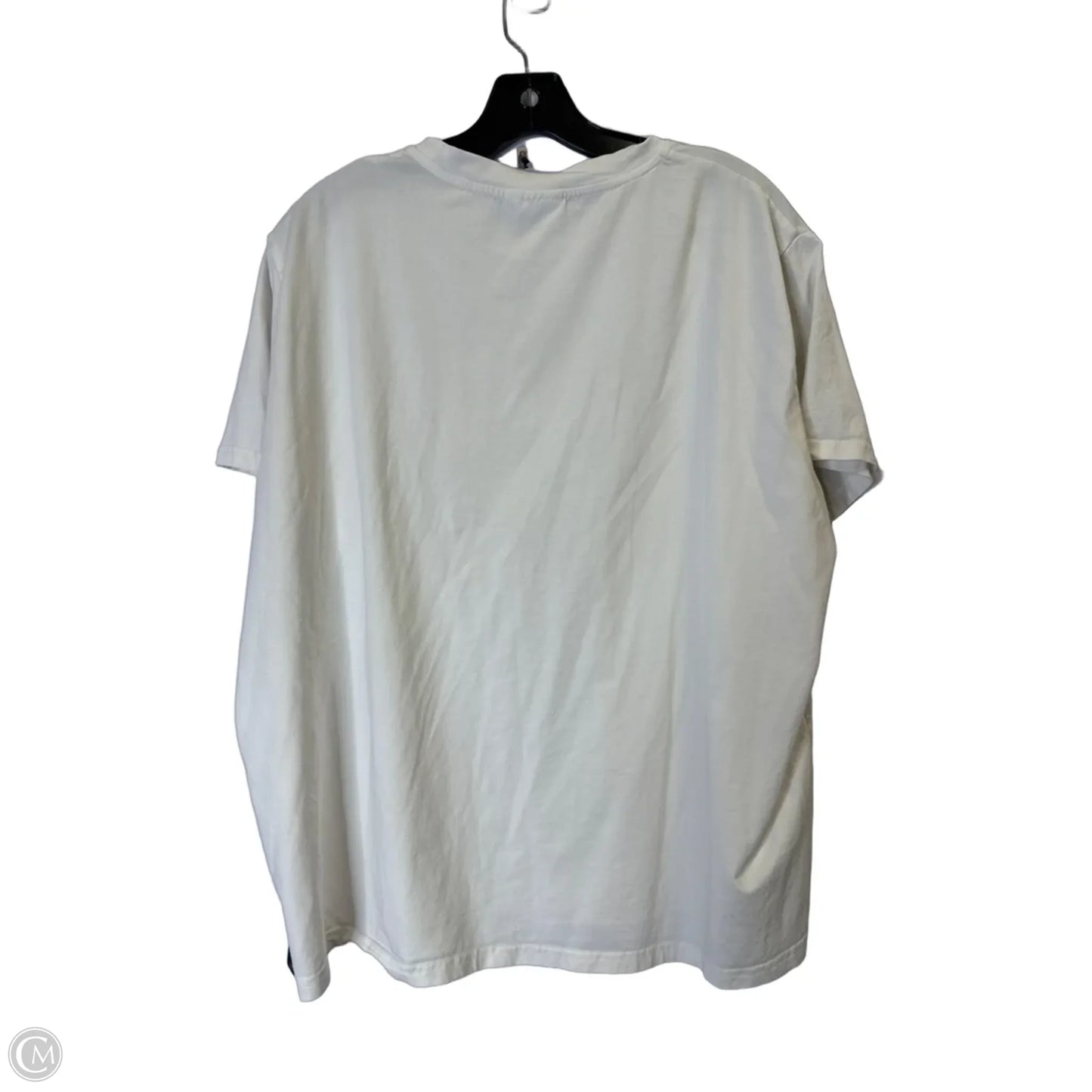 Top Short Sleeve By Clothes Mentor In White, Size: Xl