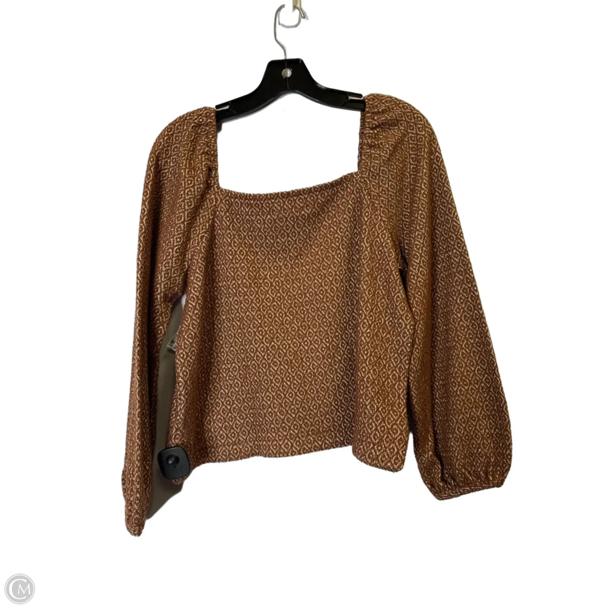 Top Long Sleeve By Madewell In Brown, Size: M