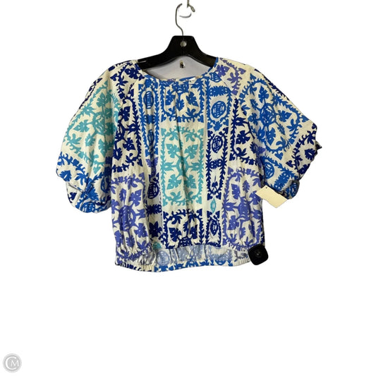 Top Short Sleeve By Catherine Malandrino In Blue, Size: M