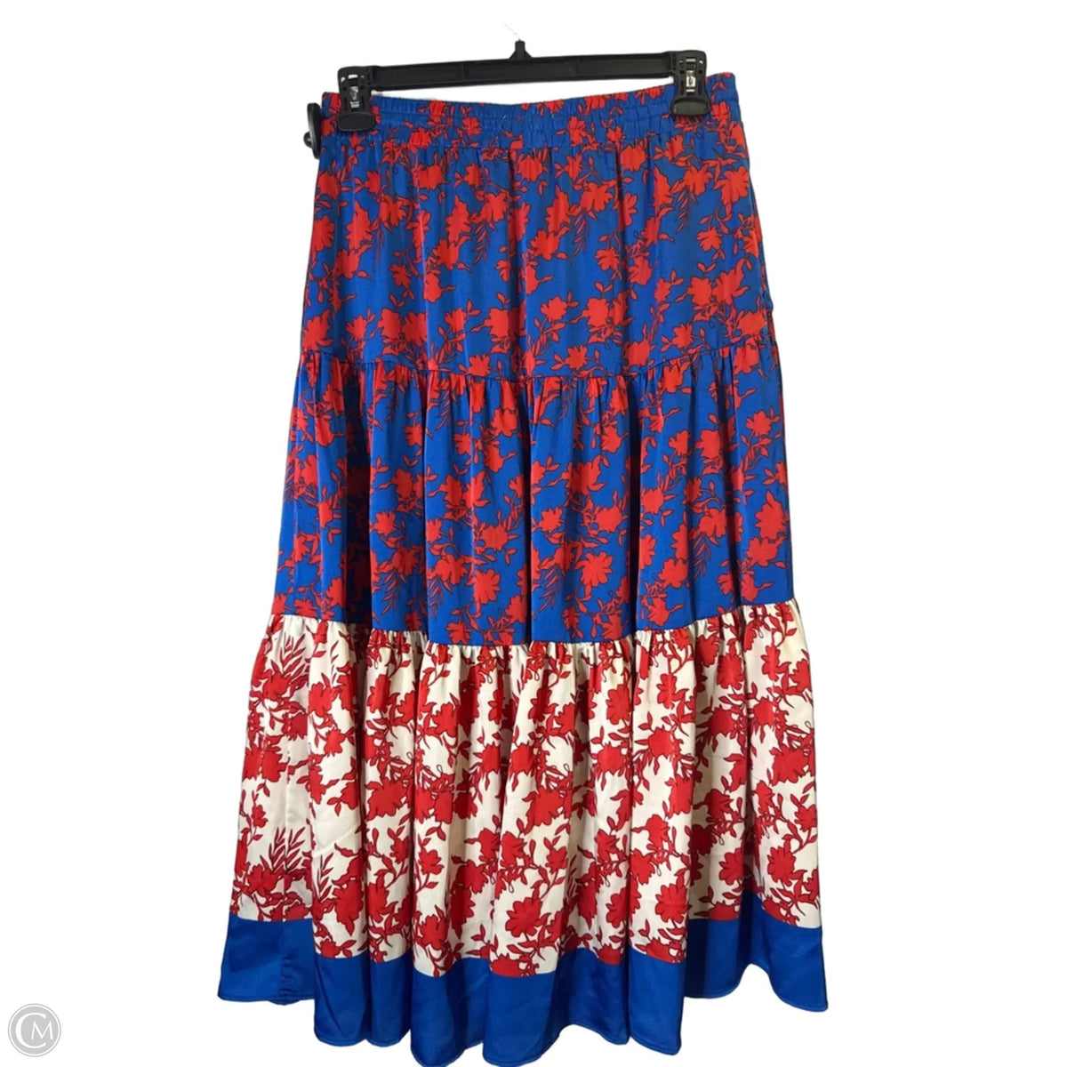 Skirt Midi By Philosophy In Blue & Red, Size: M