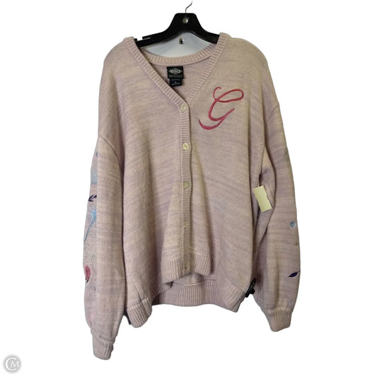 Sweater Cardigan By Clothes Mentor In Purple, Size: Xl