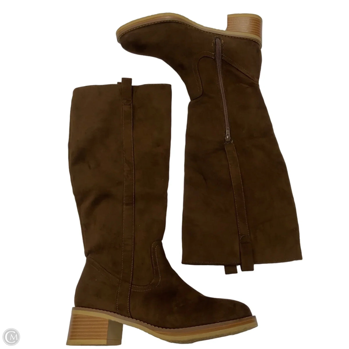 Boots Knee Heels By Seychelles In Brown, Size: 10
