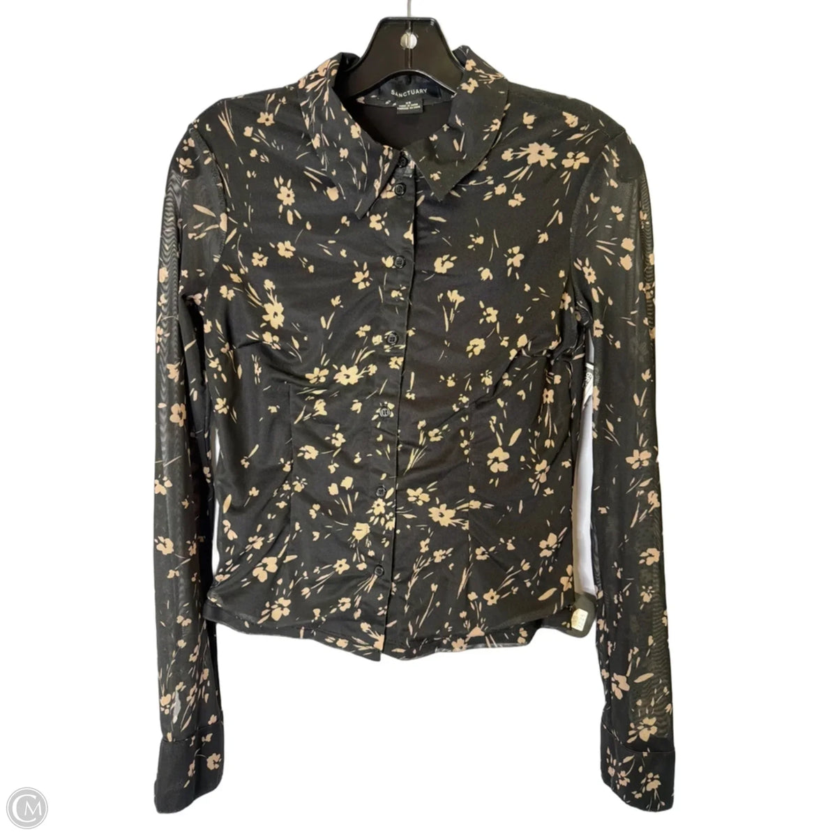 Top Long Sleeve By Sanctuary In Black, Size: Xs