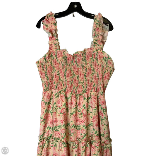 Dress Casual Maxi By Shein In Floral Print, Size: 3x