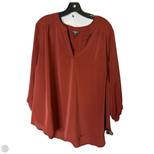 Top Short Sleeve By Torrid In Red, Size: 3x