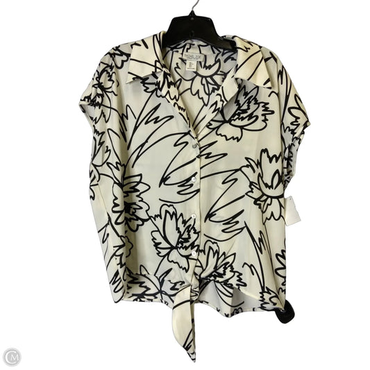 Top Short Sleeve By Rachel Zoe In White, Size: L