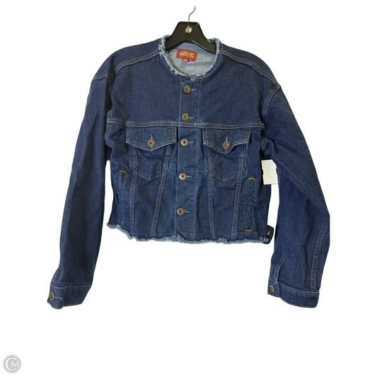 Jacket Denim By Johnny Was In Blue Denim, Size: Xs
