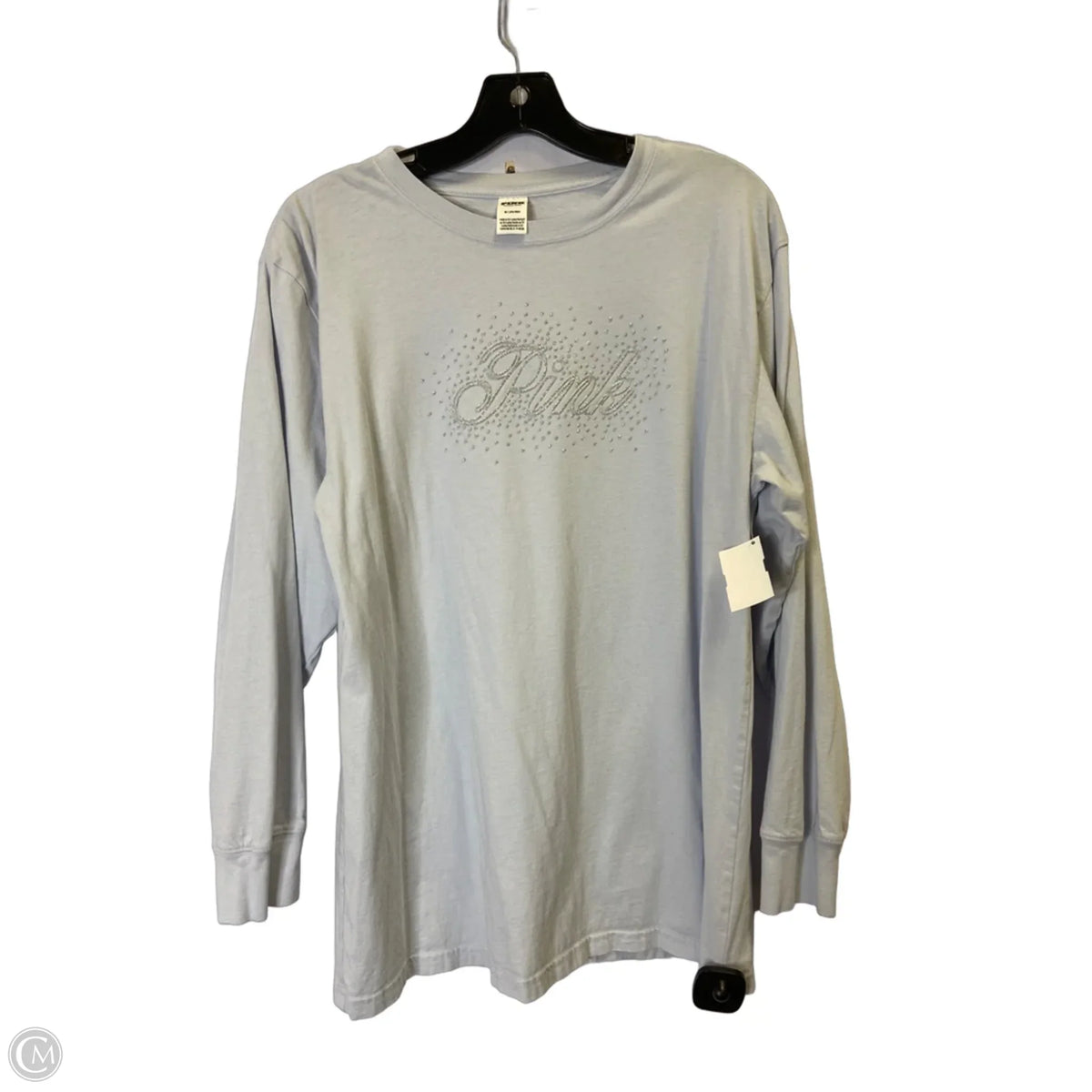 Top Long Sleeve Basic By Pink In Blue, Size: M